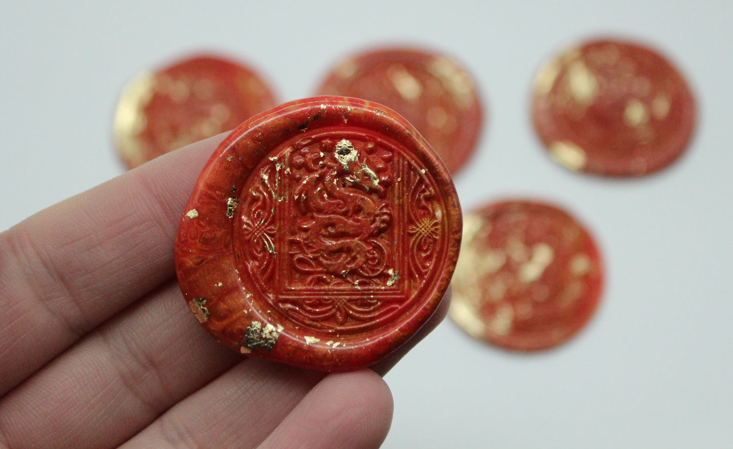 5 x Dragon - Self Adhesive Seals