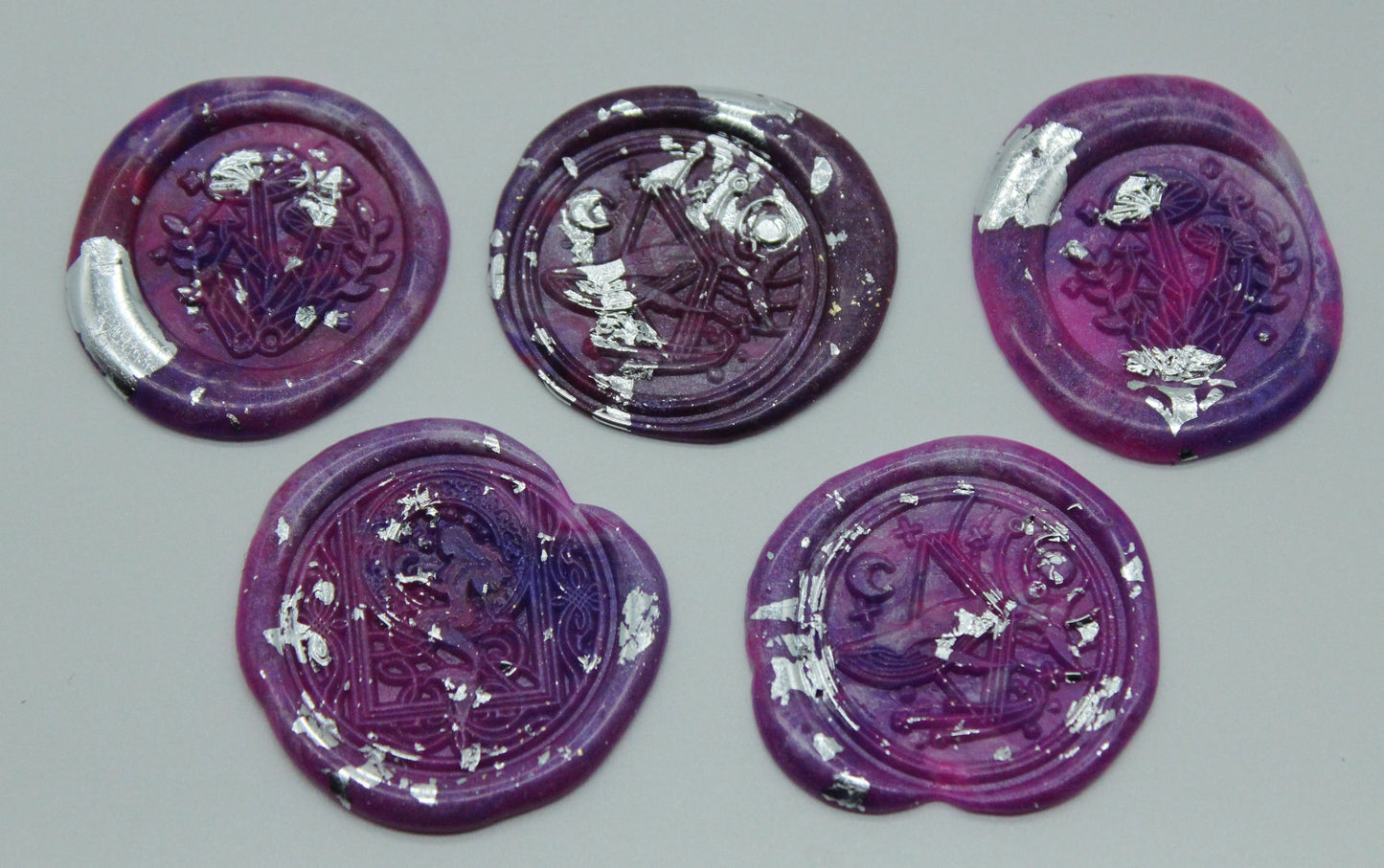 5 x Mystic Mix - Mushrooms, Whale and Mermaid - Self Adhesive Seals