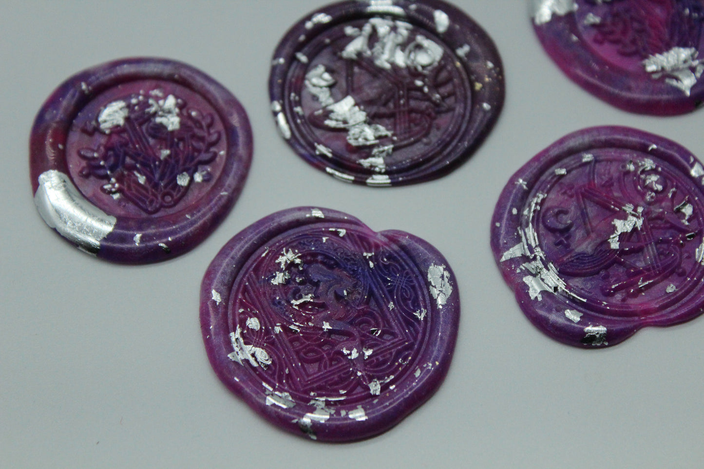 5 x Mystic Mix - Mushrooms, Whale and Mermaid - Self Adhesive Seals
