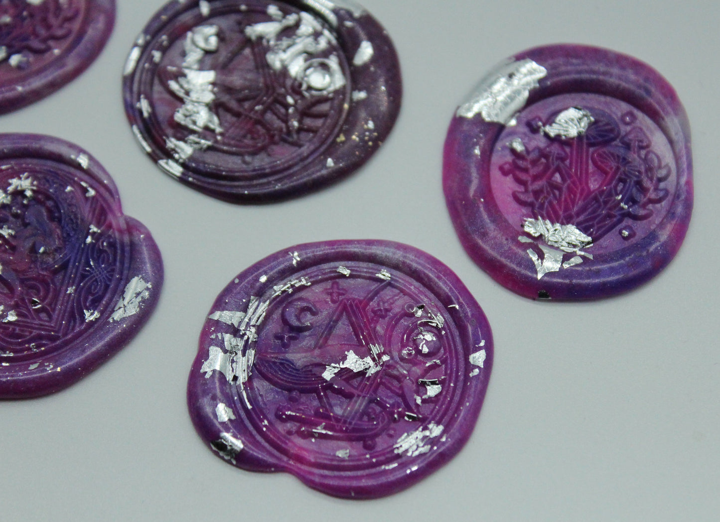 5 x Mystic Mix - Mushrooms, Whale and Mermaid - Self Adhesive Seals