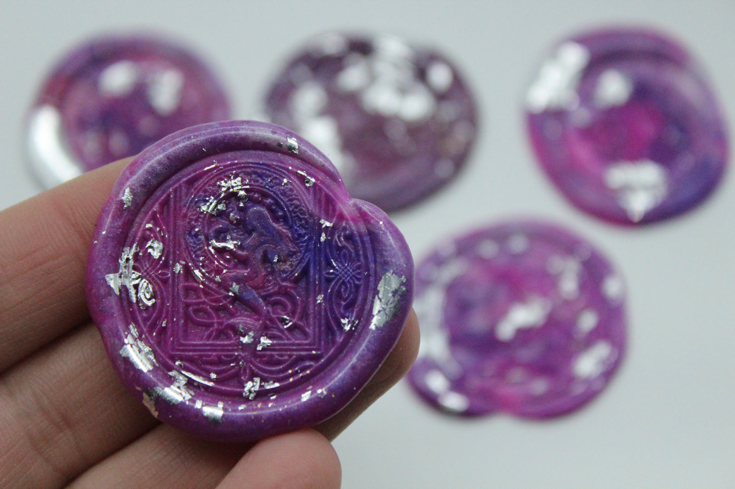 5 x Mystic Mix - Mushrooms, Whale and Mermaid - Self Adhesive Seals