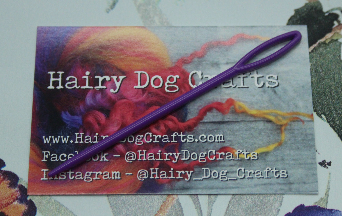 Purple Plastic Tapestry Needle 9cm