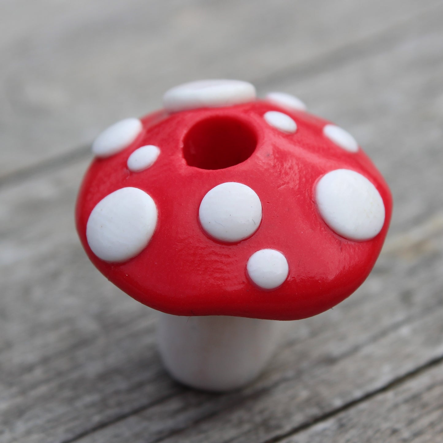 Mushroom Bead with a 6mm hole