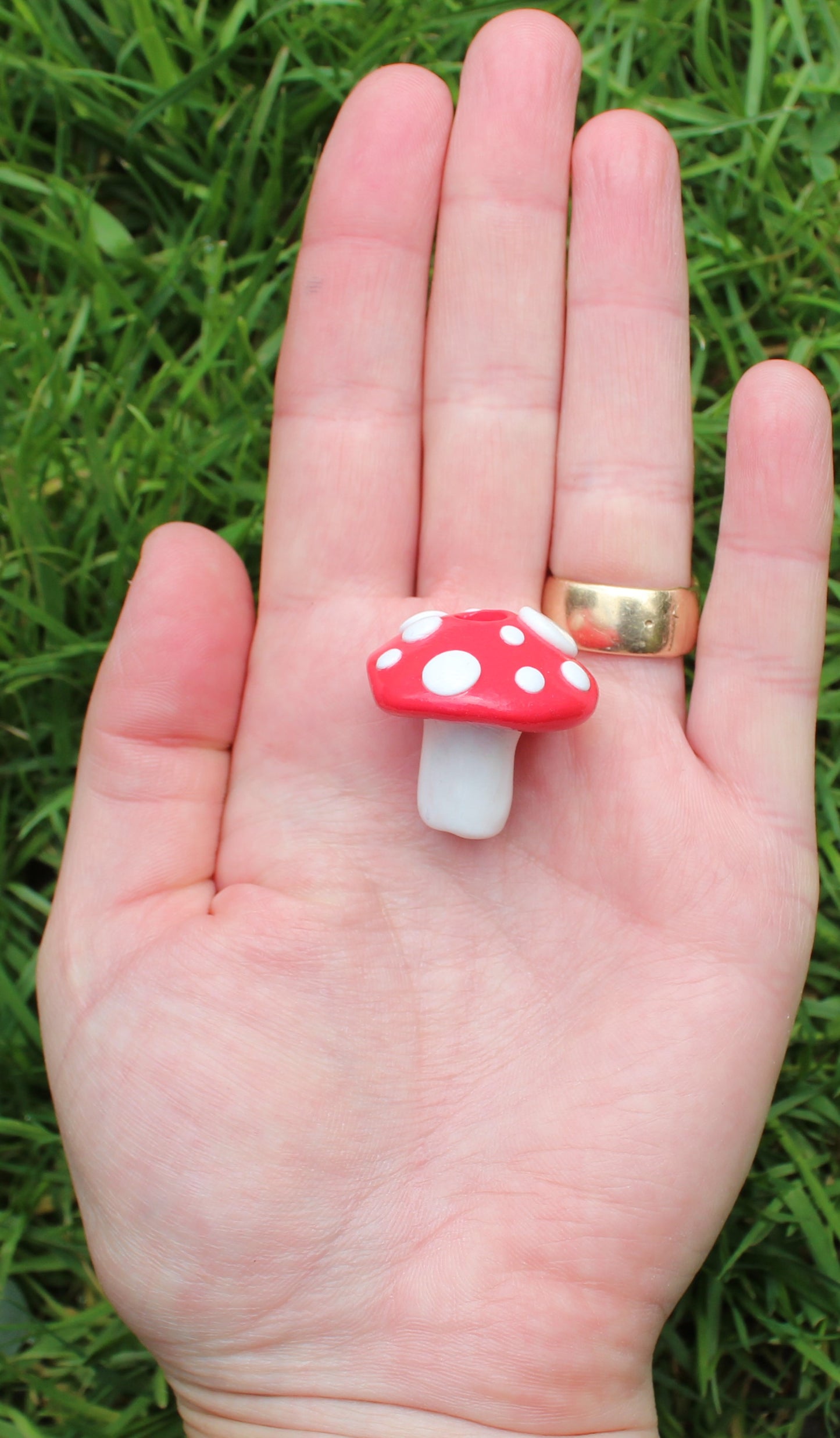 Mushroom Bead with a 6mm hole