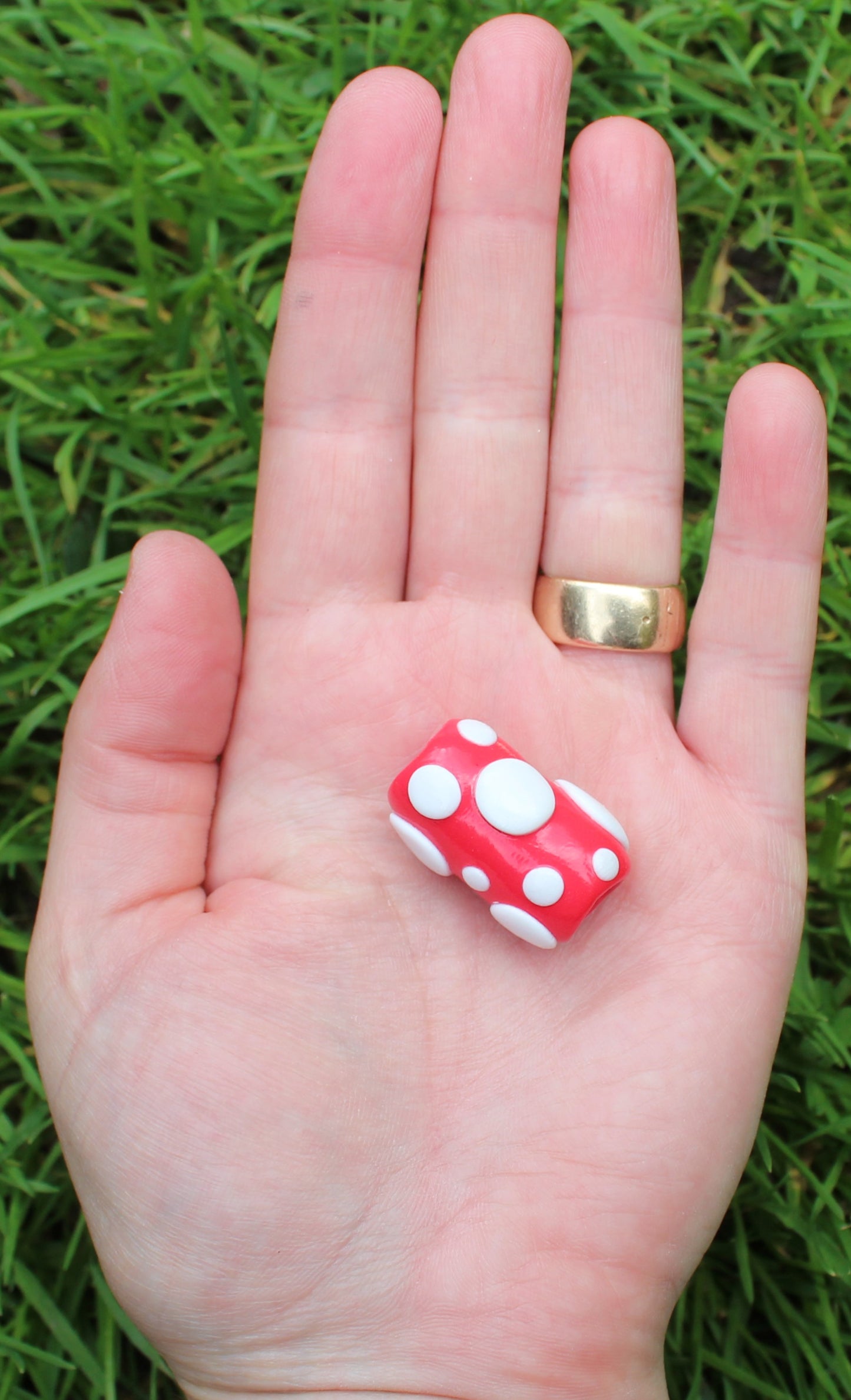 Mushroom Bead with a 8mm hole