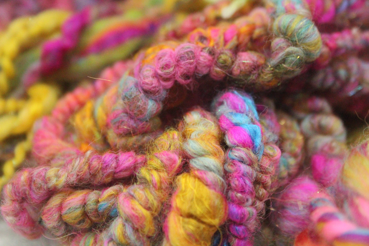 Art yarn packs for fibre crafts - 20 metres 120 grams
