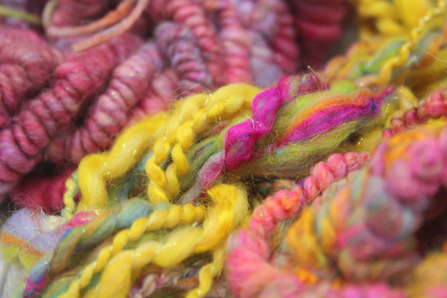 Art yarn packs for fibre crafts - 20 metres 120 grams