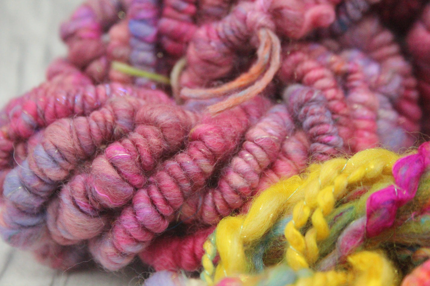 Art yarn packs for fibre crafts - 20 metres 120 grams