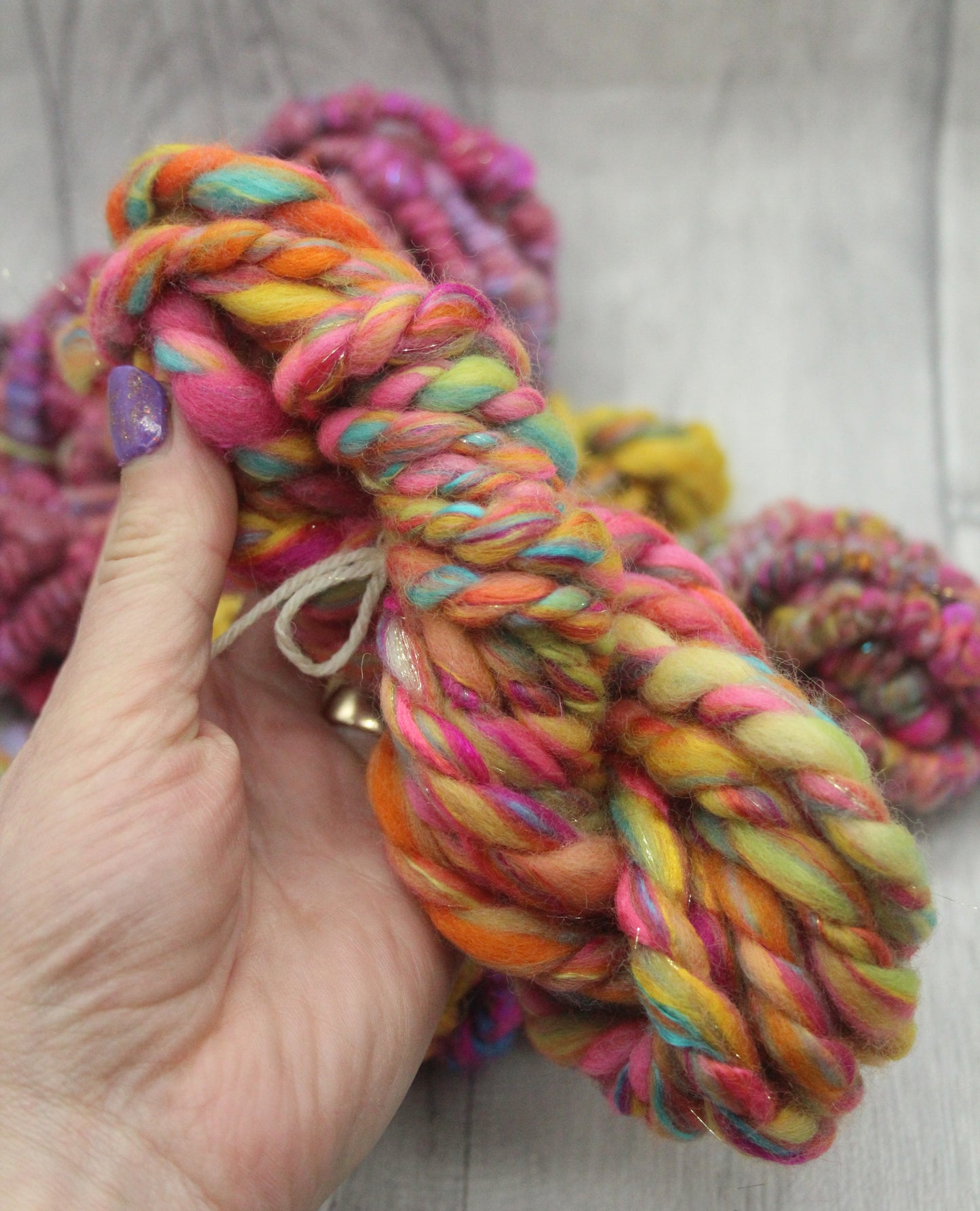 Art yarn packs for fibre crafts - 20 metres 120 grams