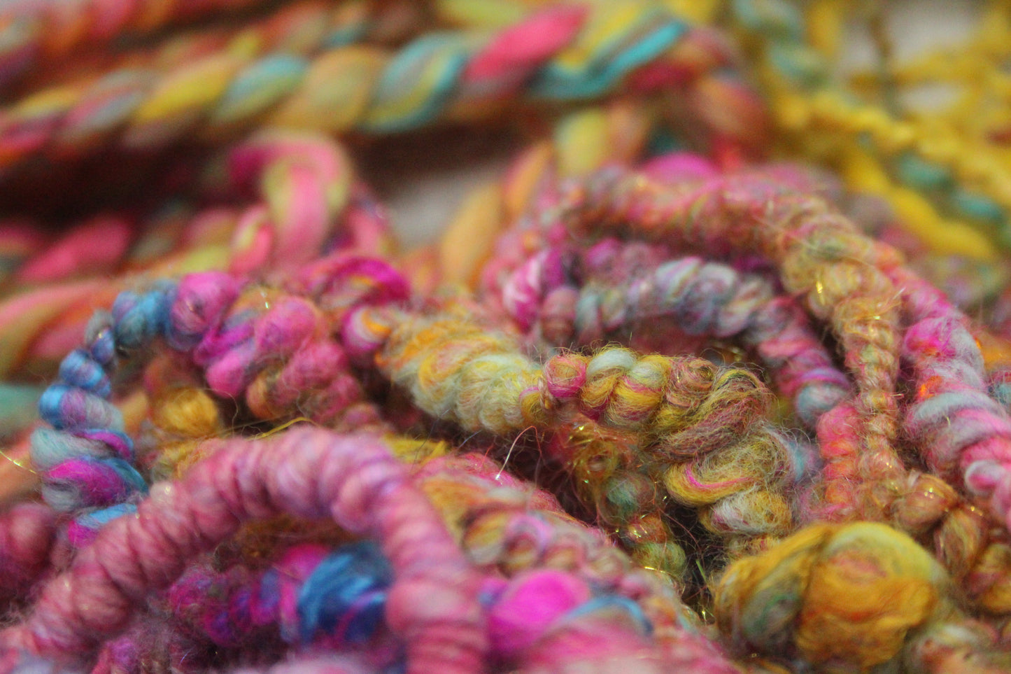 Art yarn packs for fibre crafts - 20 metres 120 grams