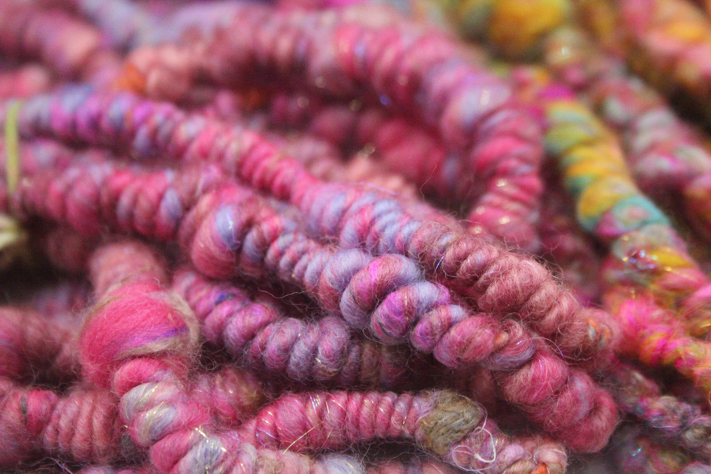 Art yarn packs for fibre crafts - 20 metres 120 grams