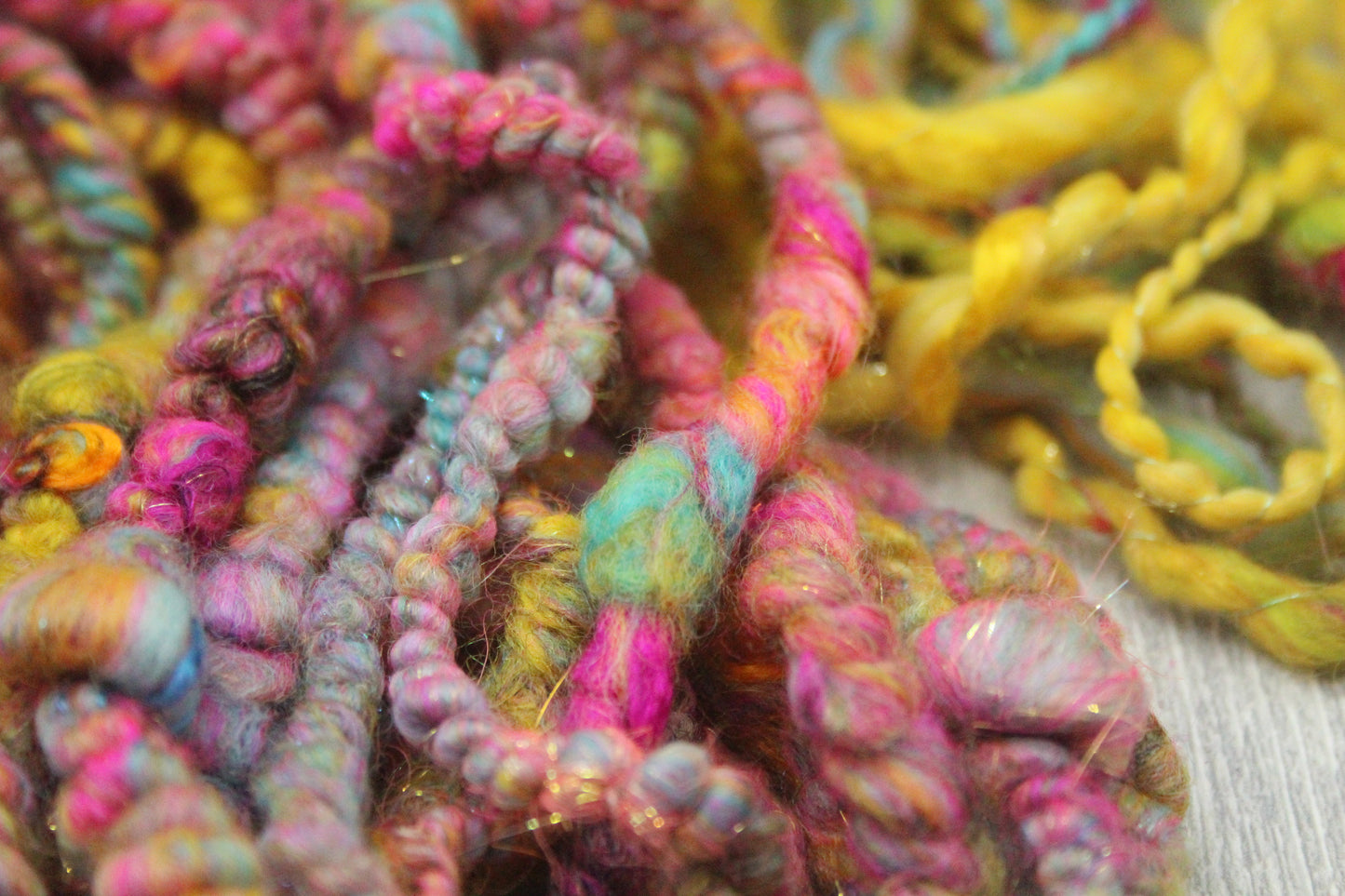 Art yarn packs for fibre crafts - 20 metres 120 grams