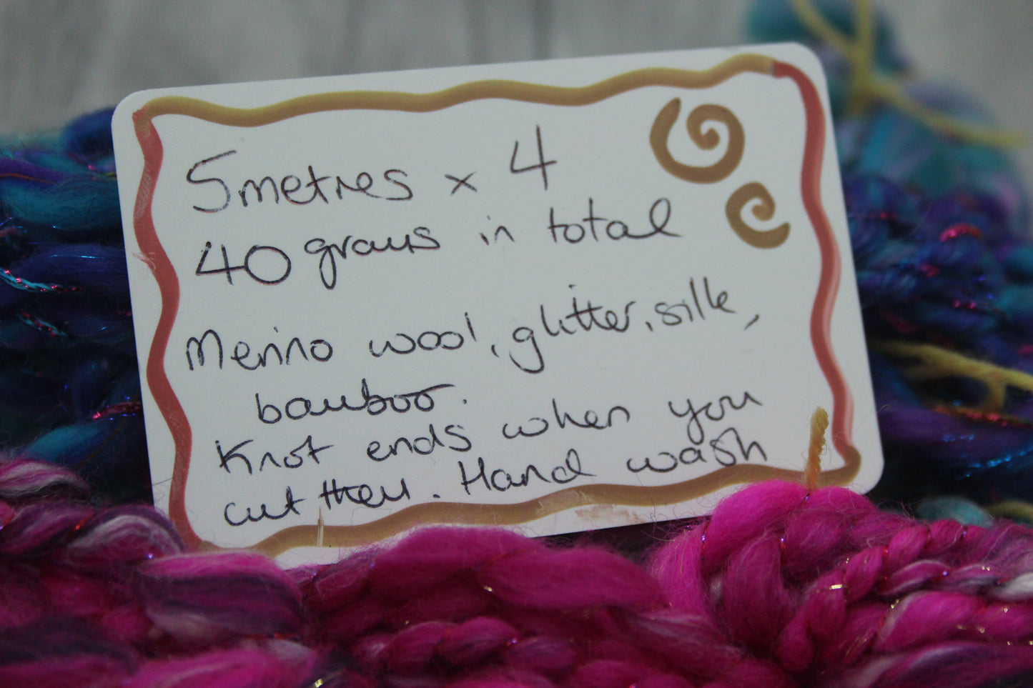 Art yarn packs for fibre crafts - 20 metres 40 grams