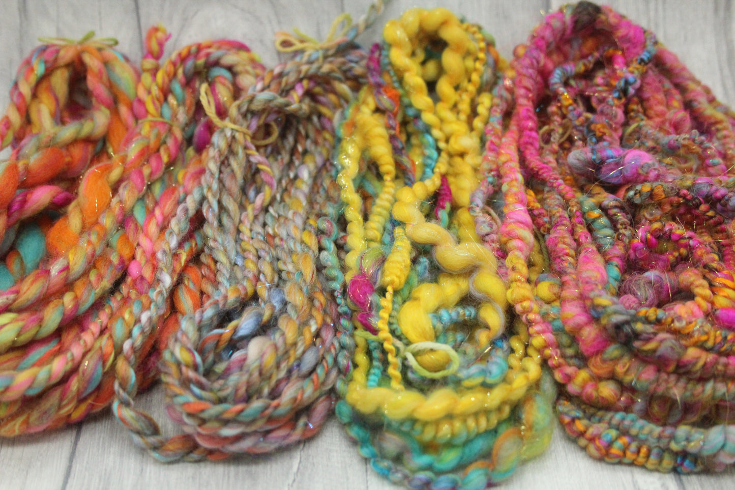 Art yarn packs for fibre crafts - 20 metres 90 grams