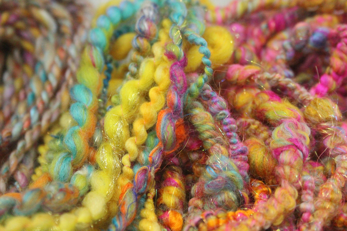 Art yarn packs for fibre crafts - 20 metres 90 grams