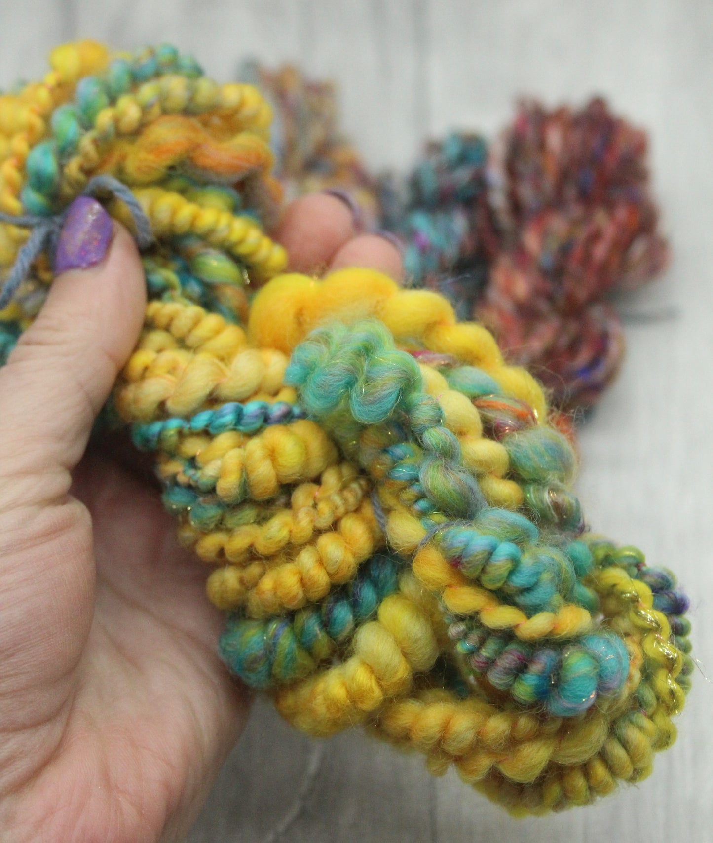 Art yarn packs for fibre crafts - 20 metres 50 grams