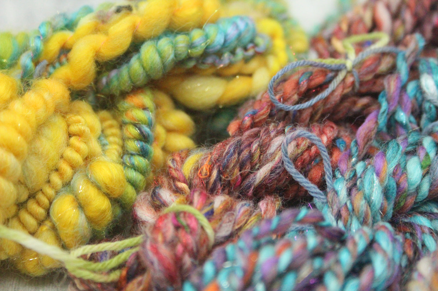 Art yarn packs for fibre crafts - 20 metres 50 grams