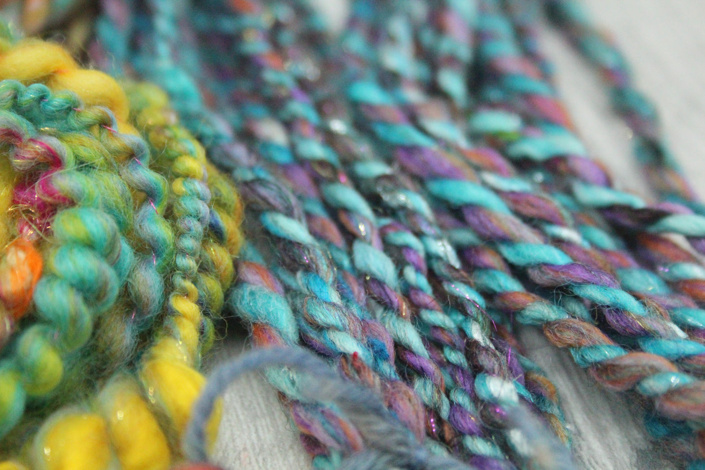 Art yarn packs for fibre crafts - 20 metres 50 grams
