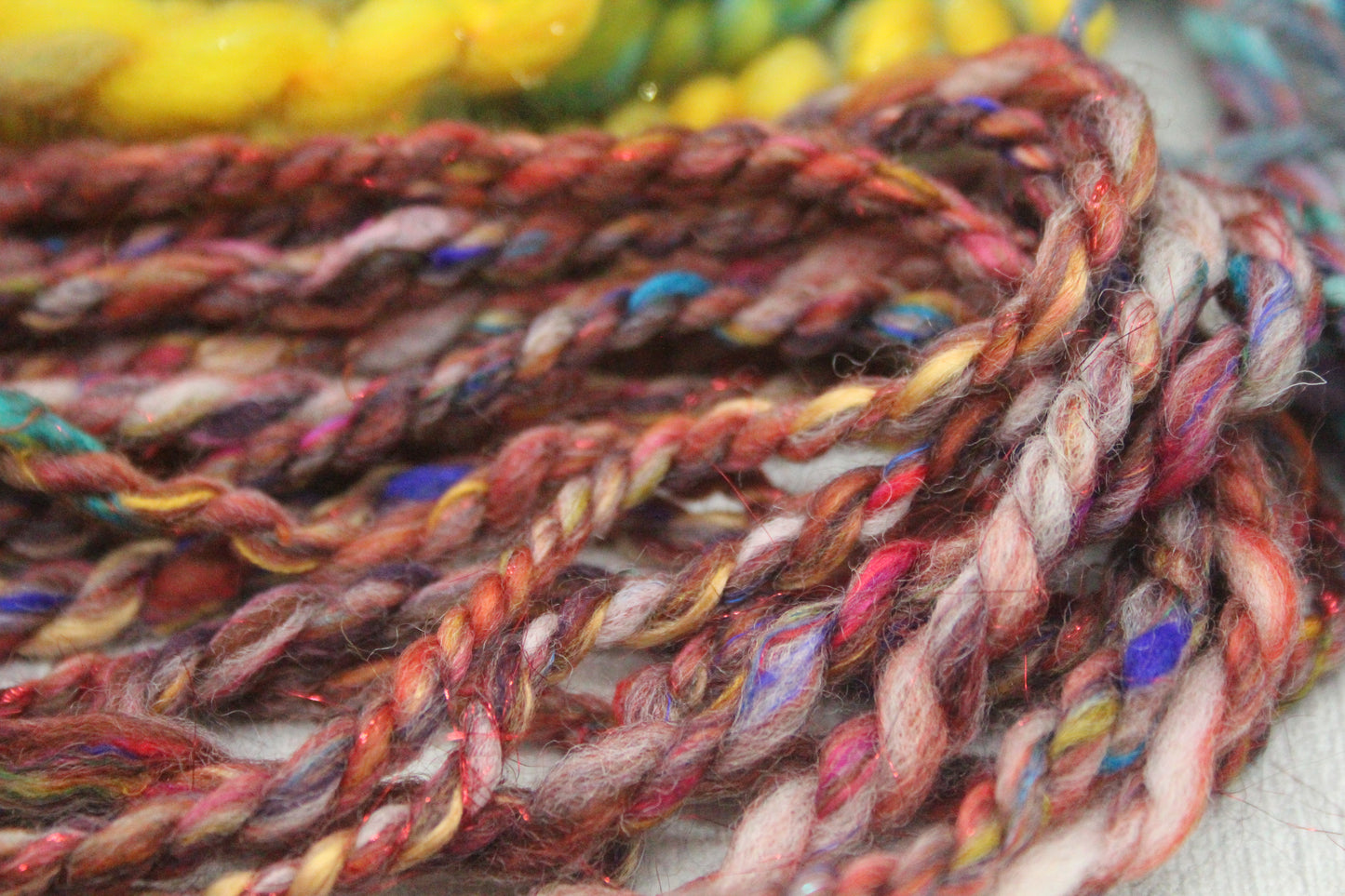 Art yarn packs for fibre crafts - 20 metres 50 grams