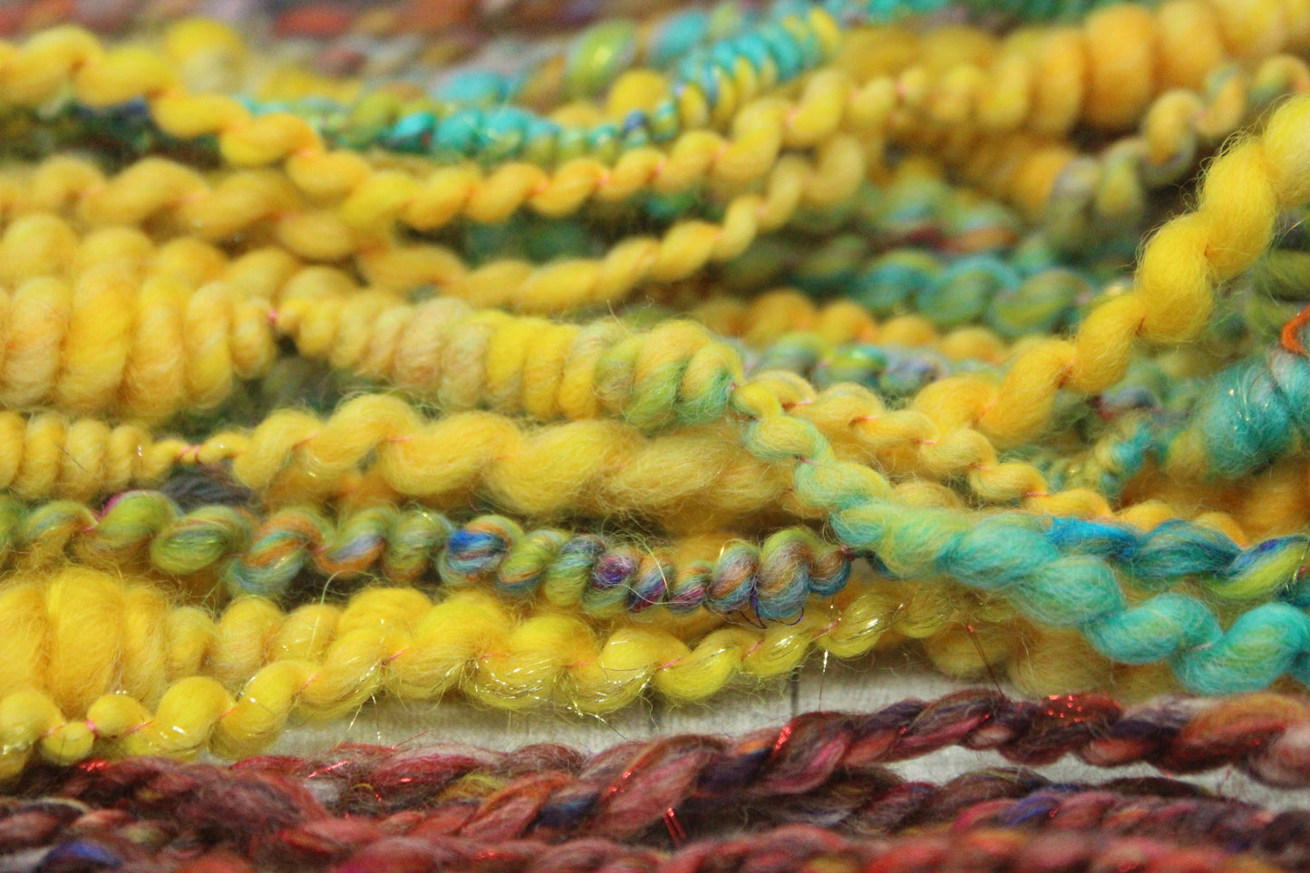 Art yarn packs for fibre crafts - 20 metres 50 grams