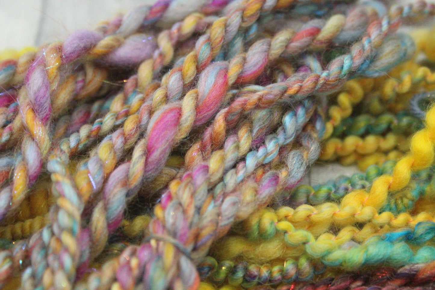 Art yarn packs for fibre crafts - 20 metres 50 grams