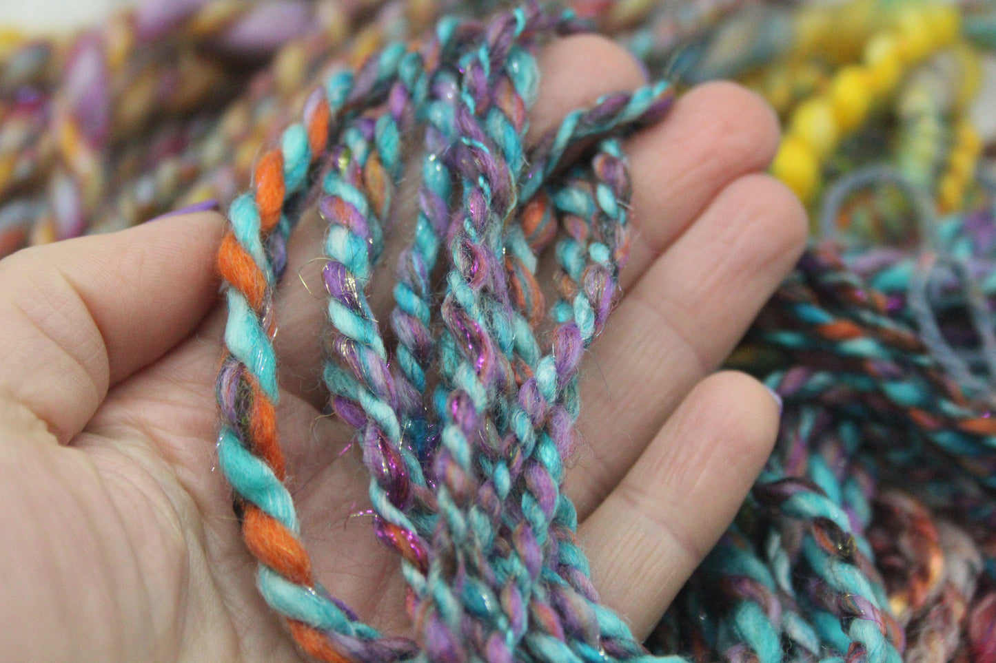 Art yarn packs for fibre crafts - 20 metres 50 grams