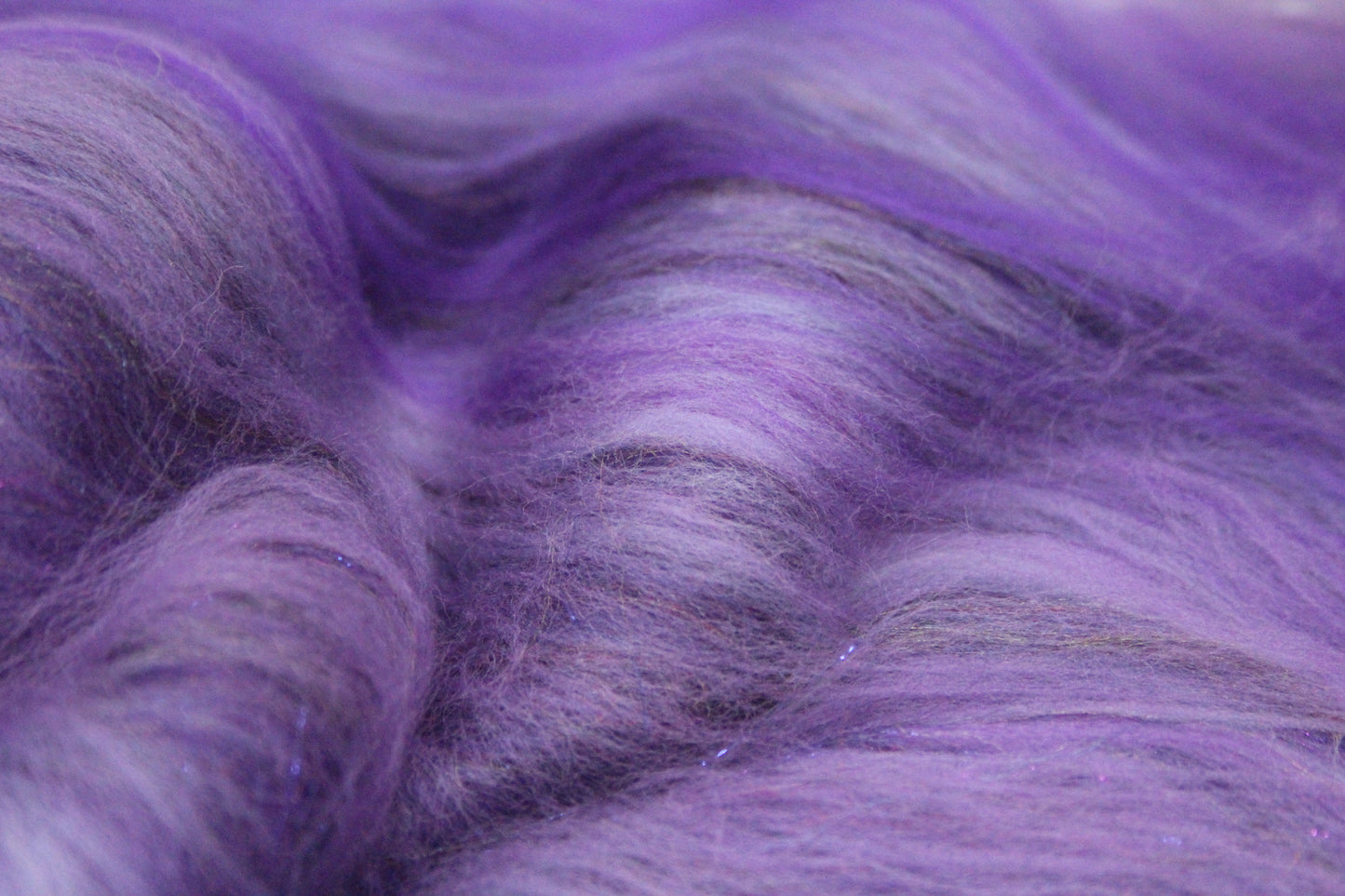 Merino Art Batt  - Purple -  57 grams 2 oz - Wool for felting, spinning and weaving
