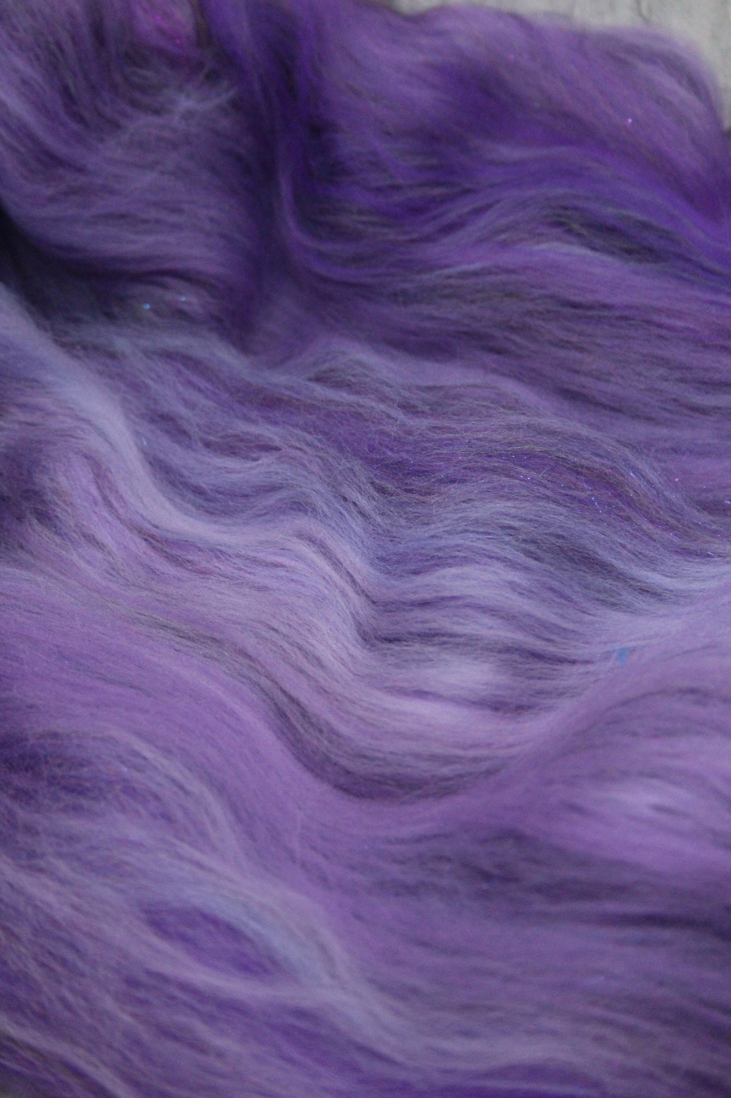 Merino Art Batt  - Purple -  57 grams 2 oz - Wool for felting, spinning and weaving