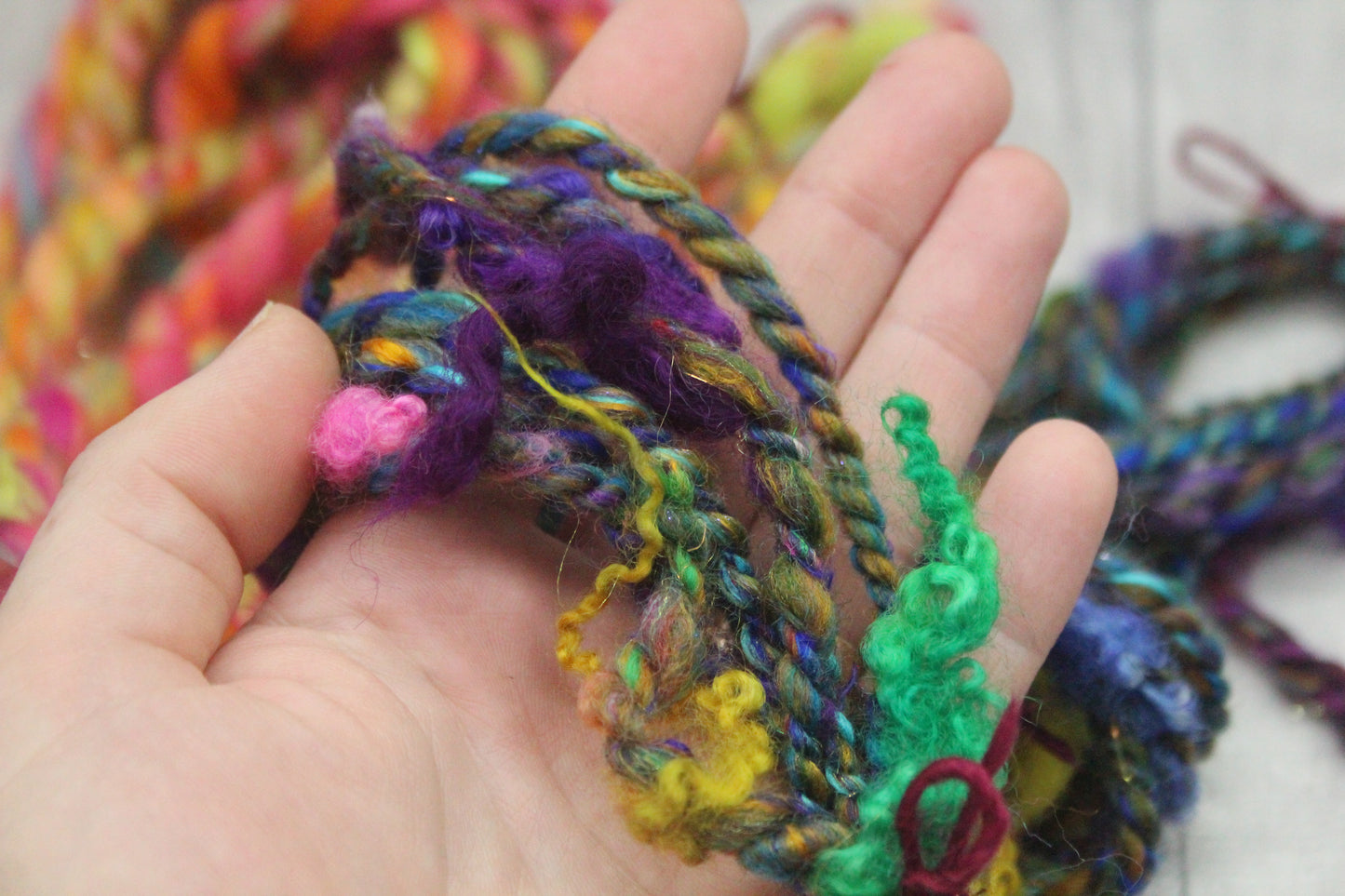 Art yarn packs for fibre crafts - 20 metres 64 grams