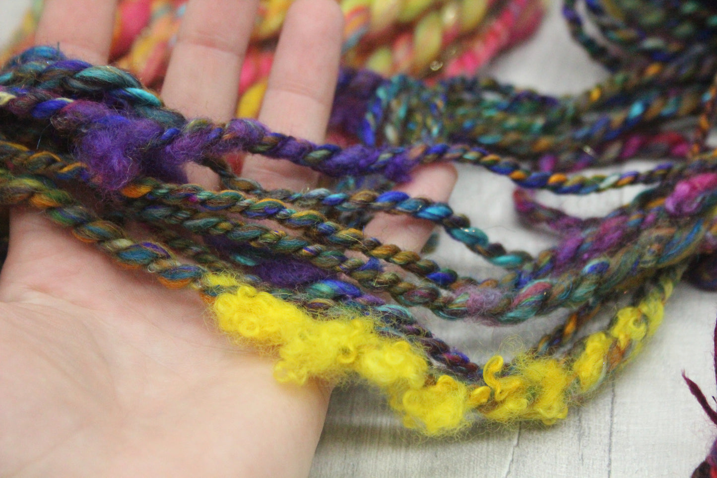 Art yarn packs for fibre crafts - 20 metres 64 grams