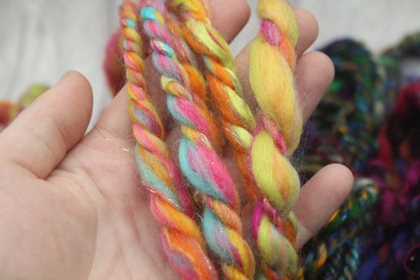 Art yarn packs for fibre crafts - 20 metres 64 grams