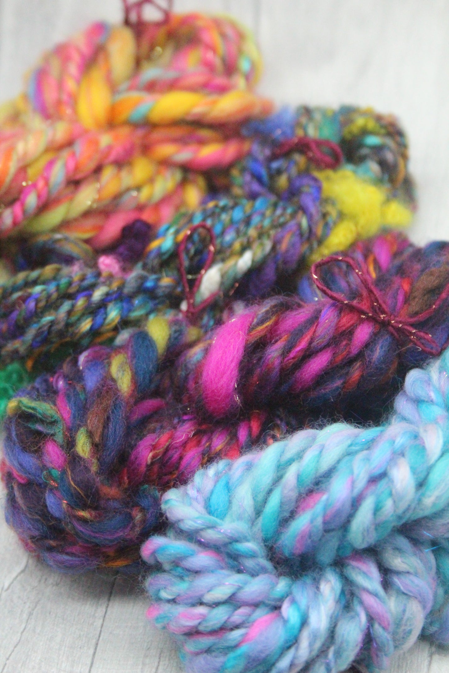 Art yarn packs for fibre crafts - 20 metres 64 grams