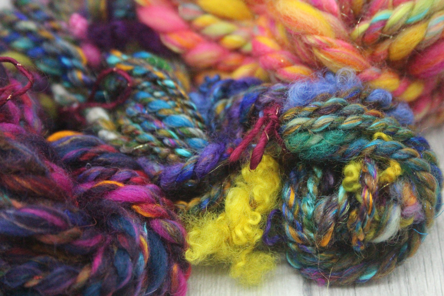 Art yarn packs for fibre crafts - 20 metres 64 grams