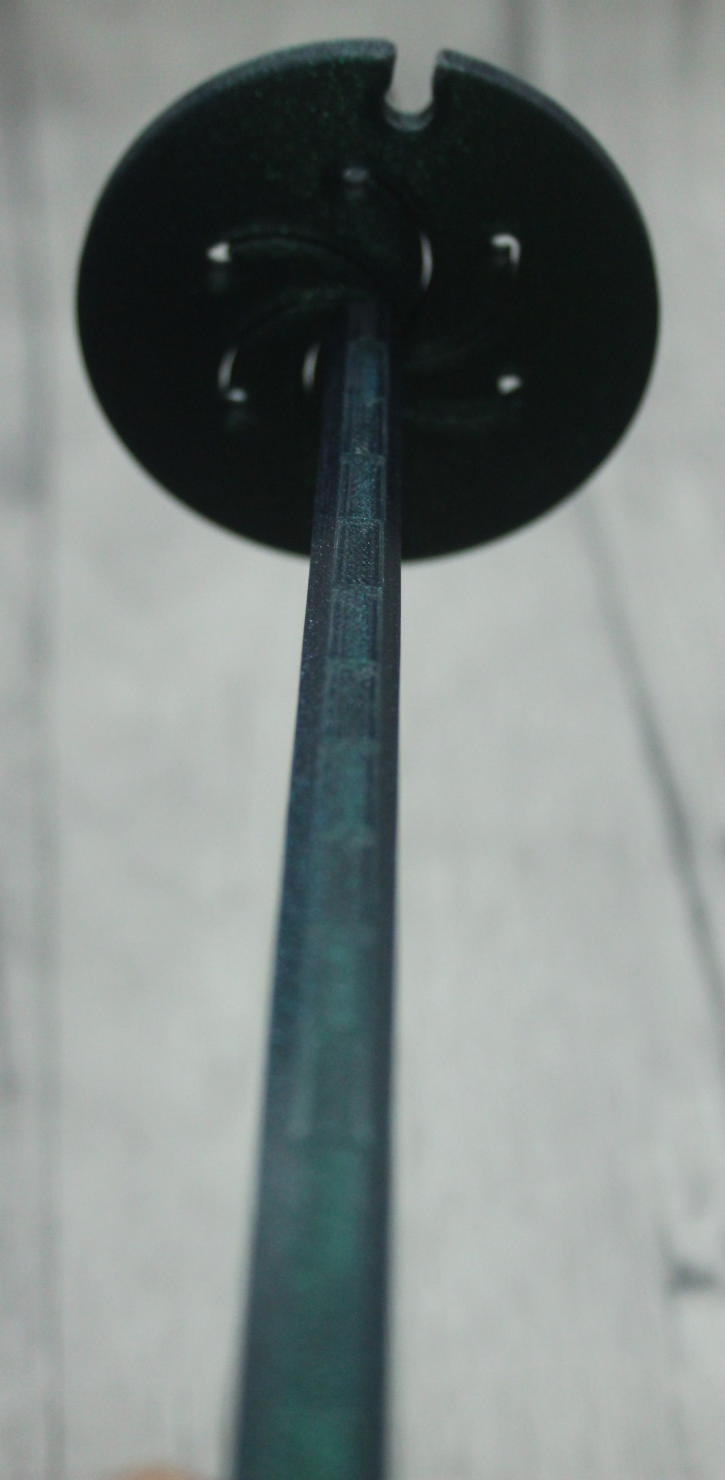Top Whorl Spindle - (Imperfect) - Flat Pack - Glittery Green (Silver hook)