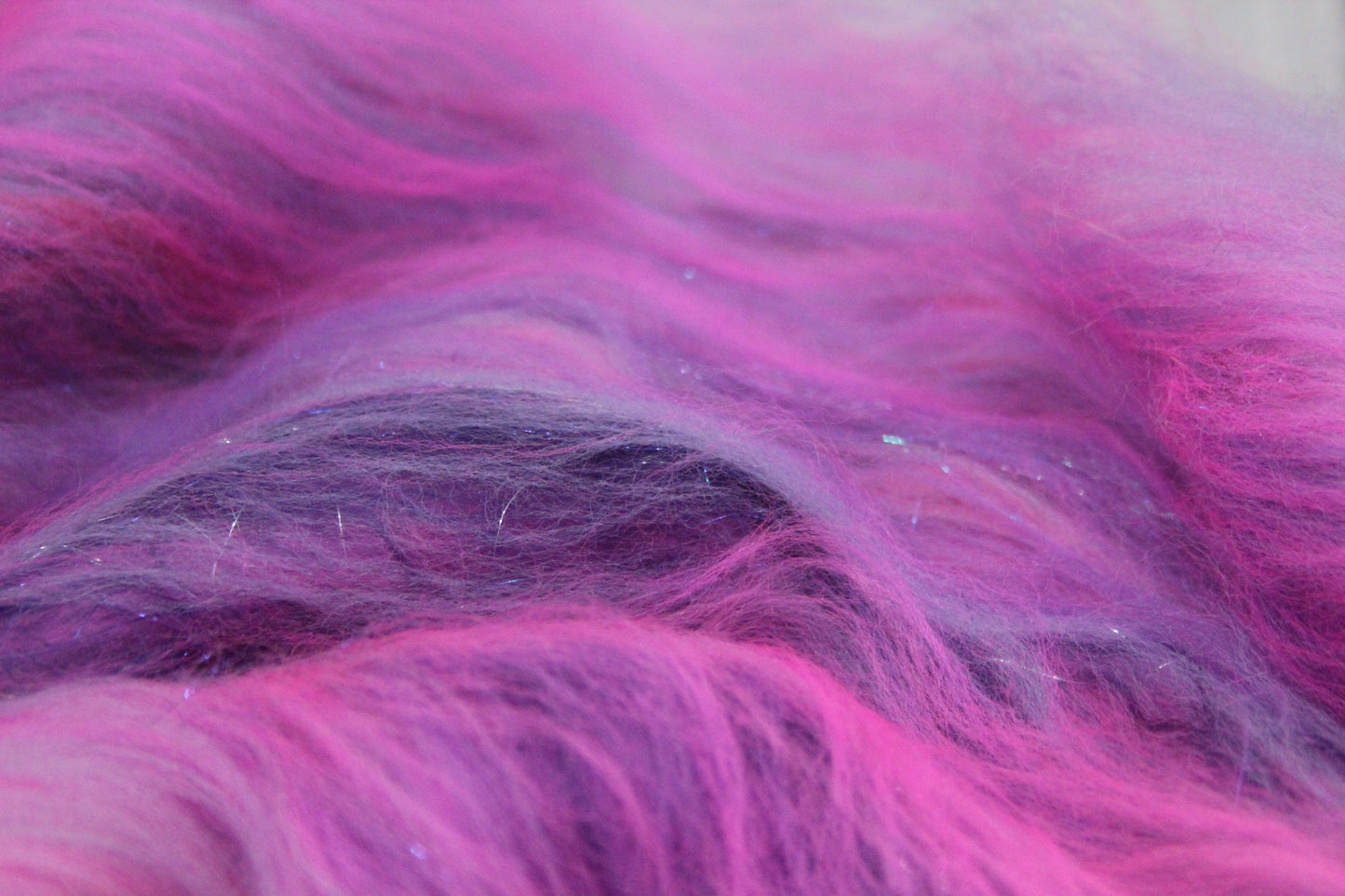 Merino Art Batt  - Purple Pink - 32 grams 1.1 oz - Wool for felting, spinning and weaving