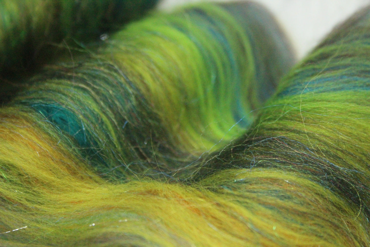 Merino Art Batt  - Brown Blue Black Brown - 39 grams 1.3 oz - Wool for felting, spinning and weaving