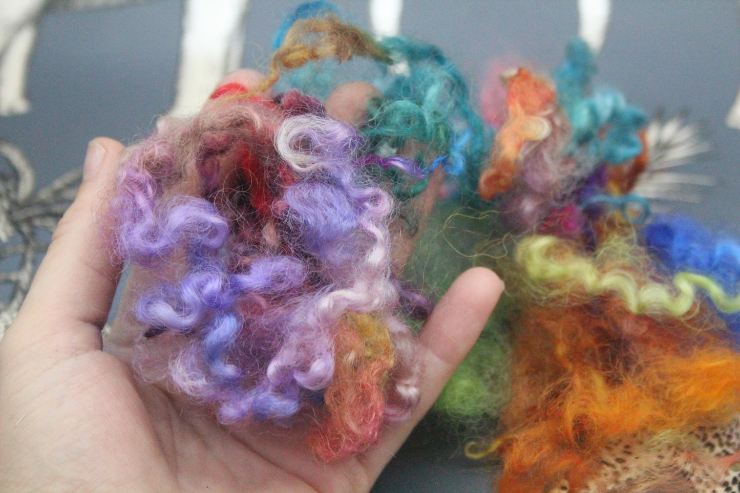 6 Grams Masham Wool Imperfect Locks