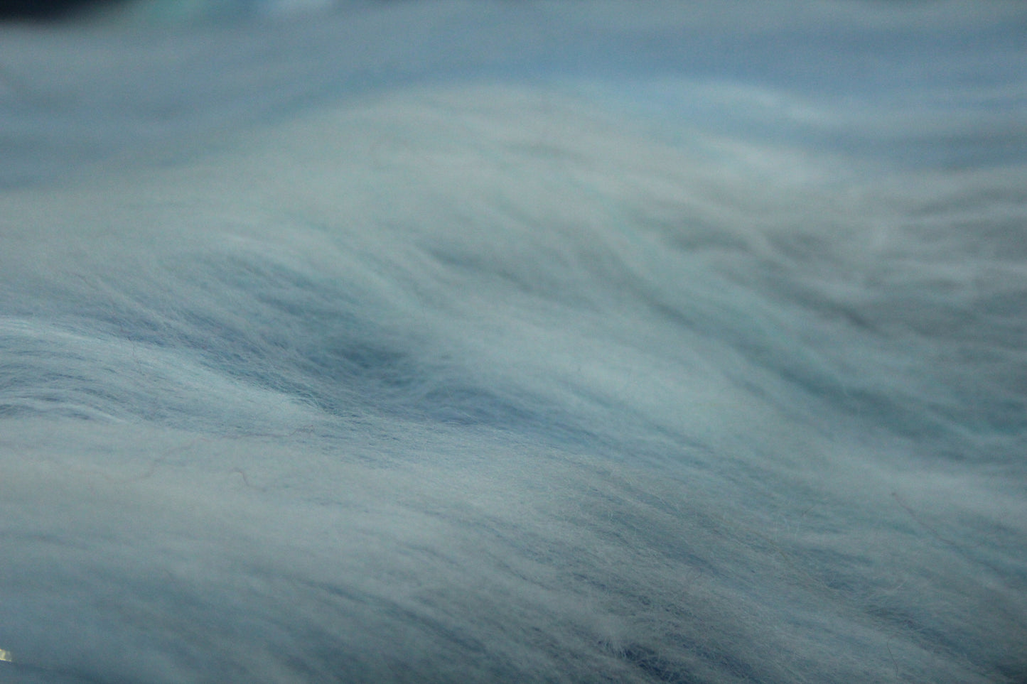 Merino Art Batt  - White Blue Purple Aqua - 65 grams 2.2 oz - Wool for felting, spinning and weaving