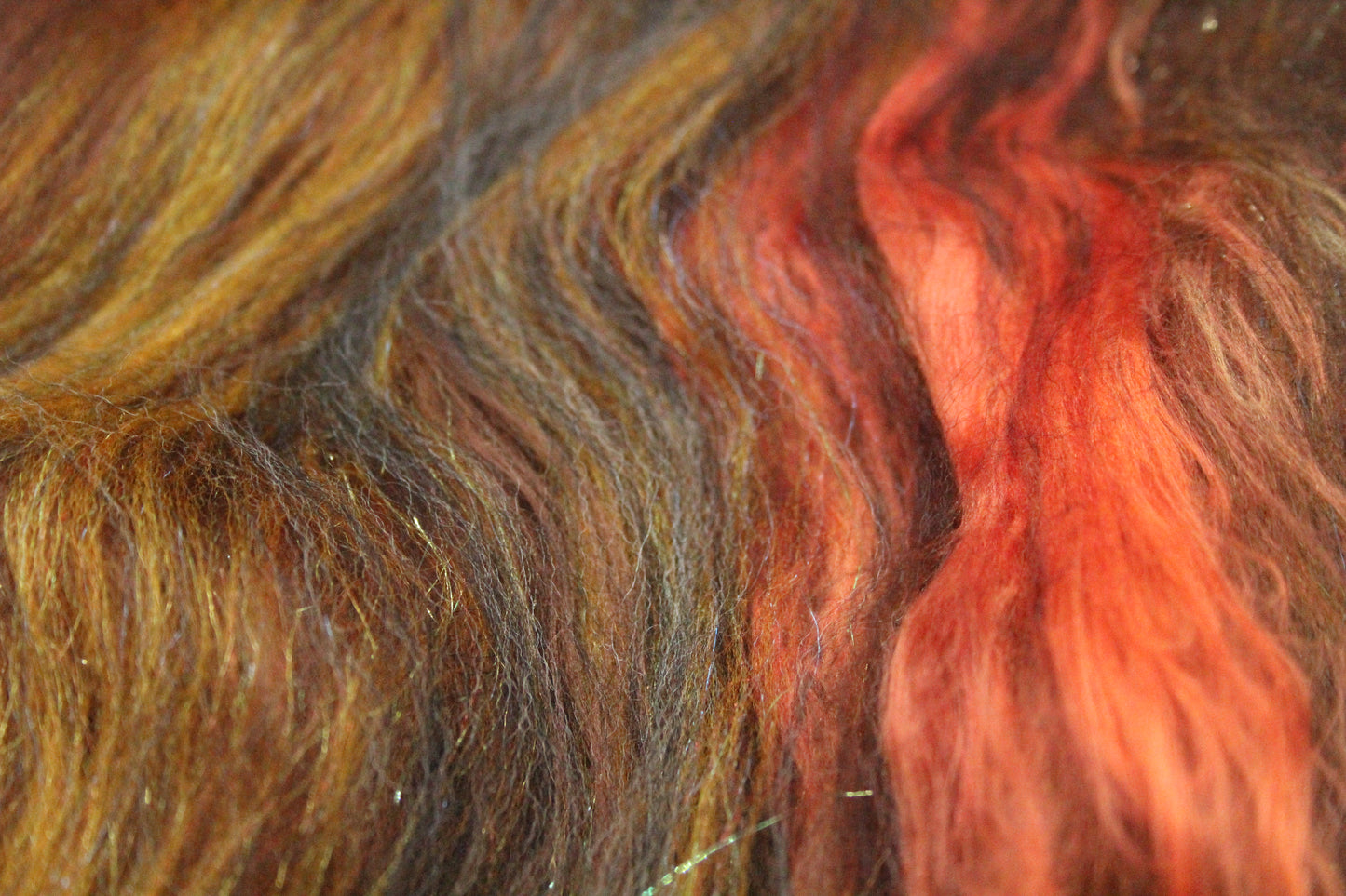 Merino Art Batt  - Black Brown  - 63 grams 2.2 oz - Wool for felting, spinning and weaving
