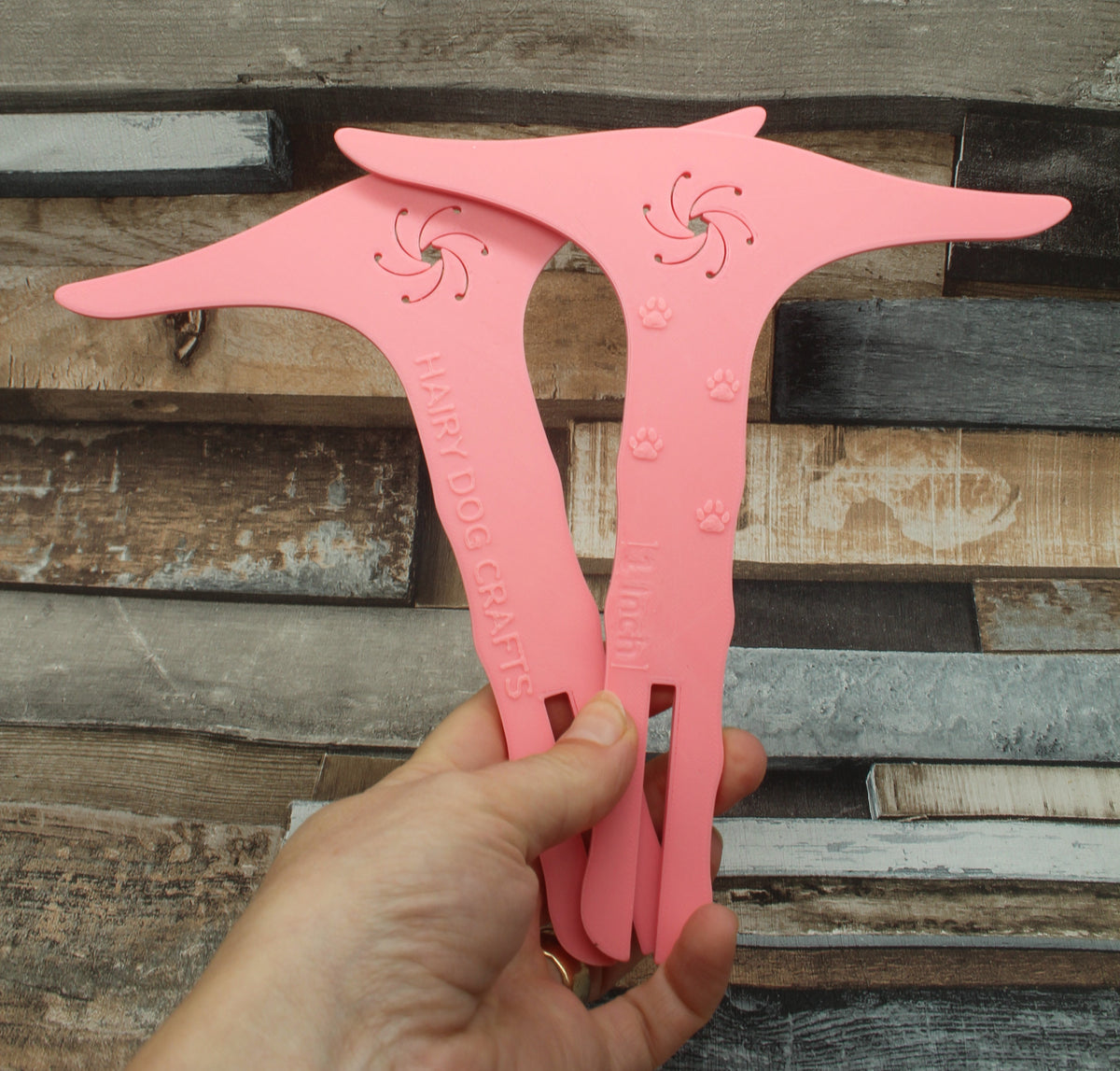 Pink (Imperfect) - Luminous - Yard Niddy Noddy With WPI Gauge - Flat Pack