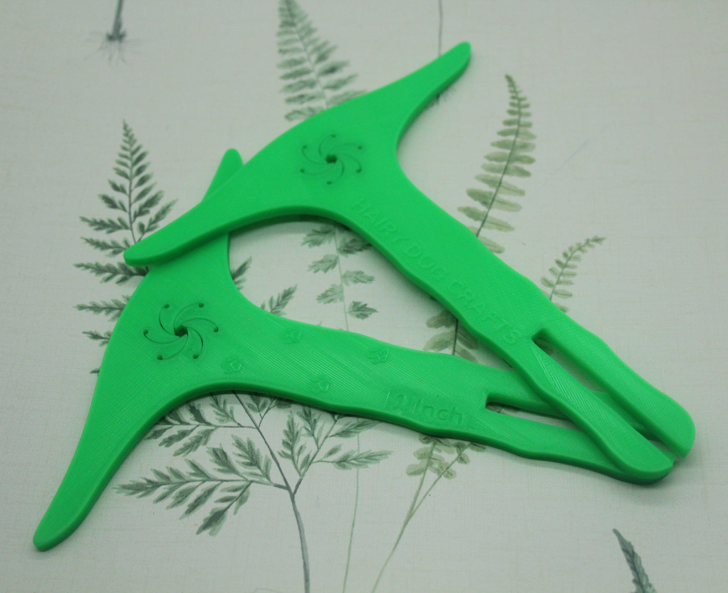 Green - (Imperfect) - Yard Niddy Noddy With WPI Gauge - 3D Printed