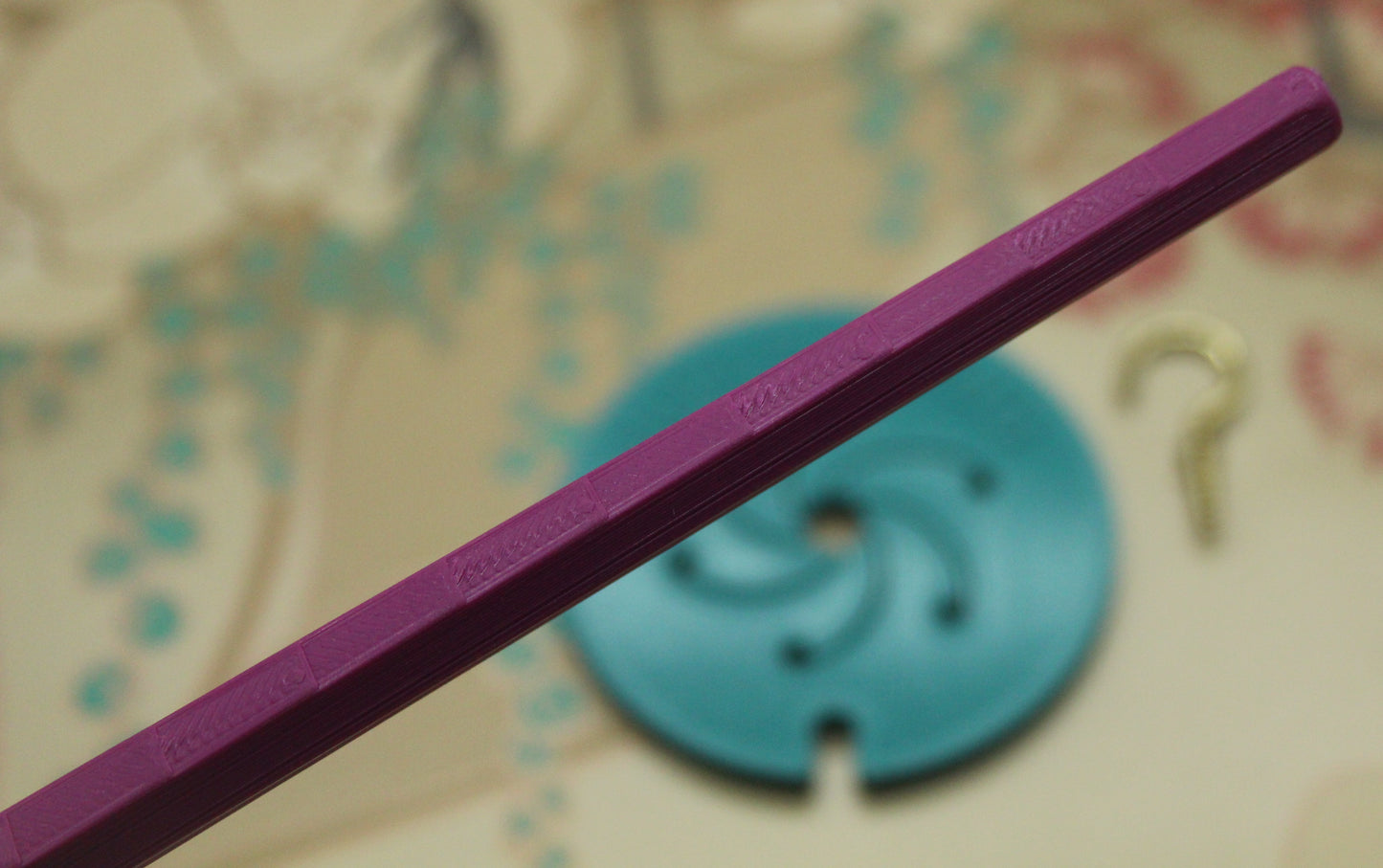 Top Whorl Spindle (Imperfect) for spinning - Flat Pack - Purple Turquoise