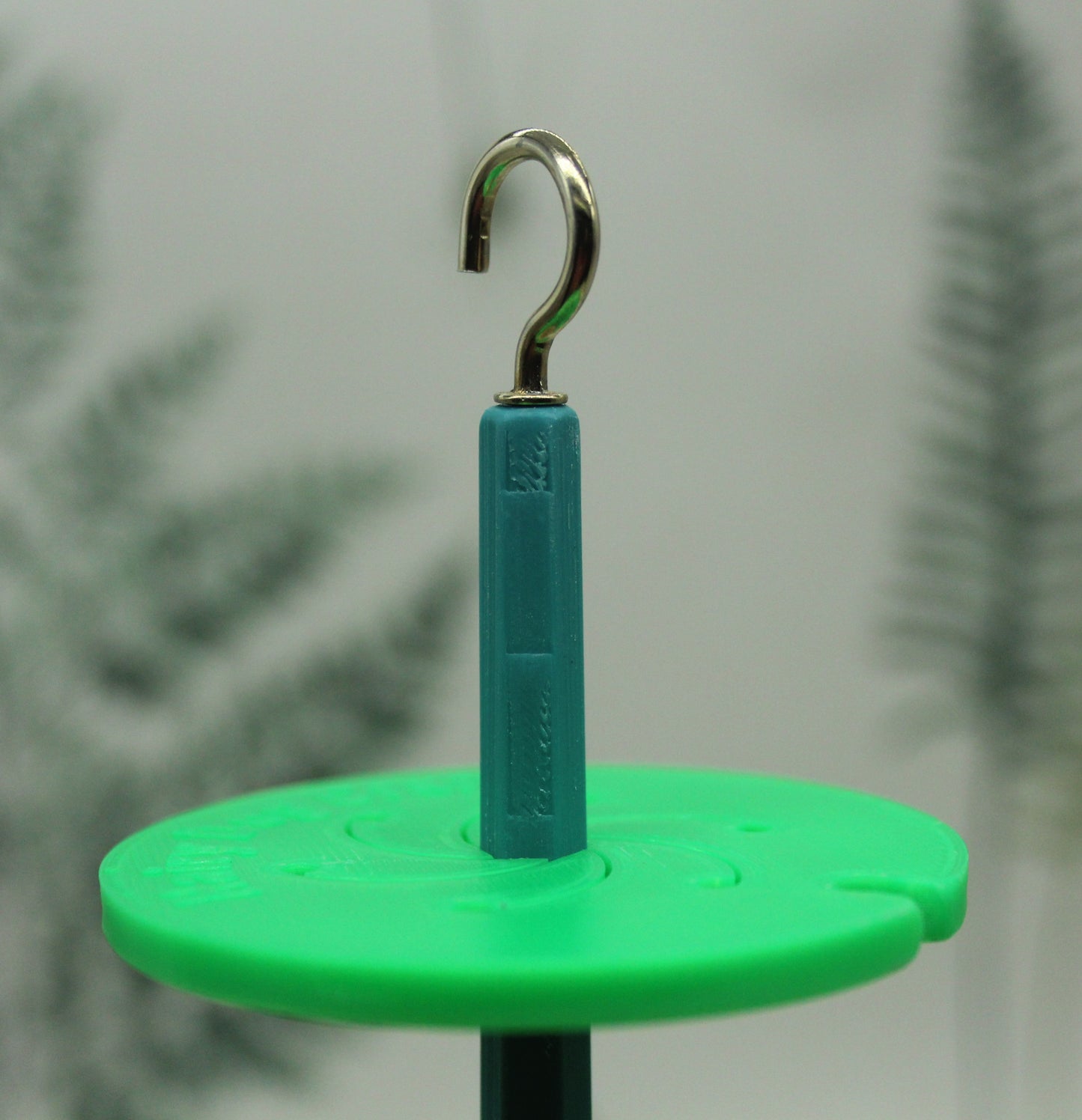 Top Whorl Spindle (Imperfect) for spinning - Flat Pack - Green Turquoise