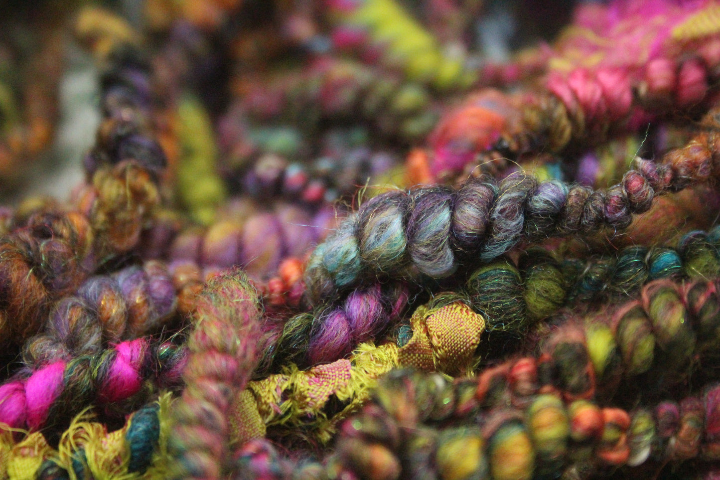 Handspun Yarn - 21 mtrs/24yards 145g/5oz - Yarn for crocheting, knitting, weaving...