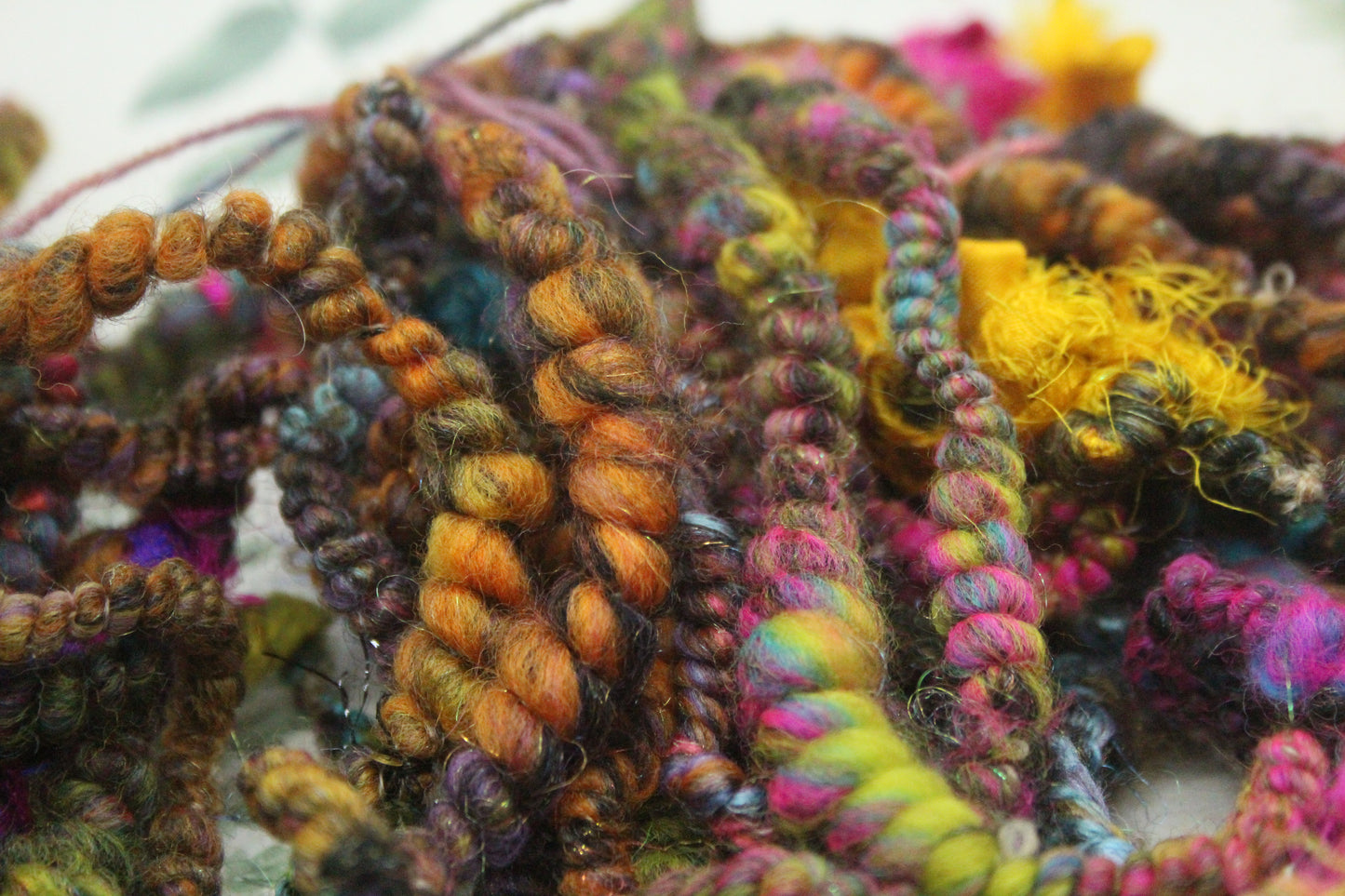 Handspun Yarn - 21 mtrs/24yards 145g/5oz - Yarn for crocheting, knitting, weaving...