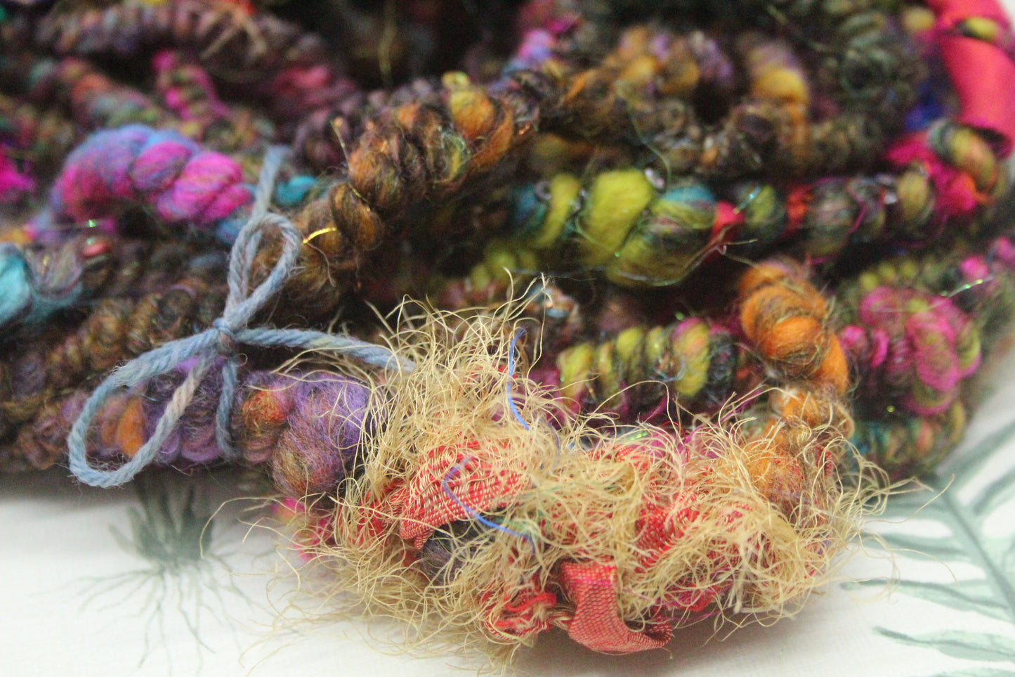 Handspun Yarn - 21 mtrs/24yards 145g/5oz - Yarn for crocheting, knitting, weaving...