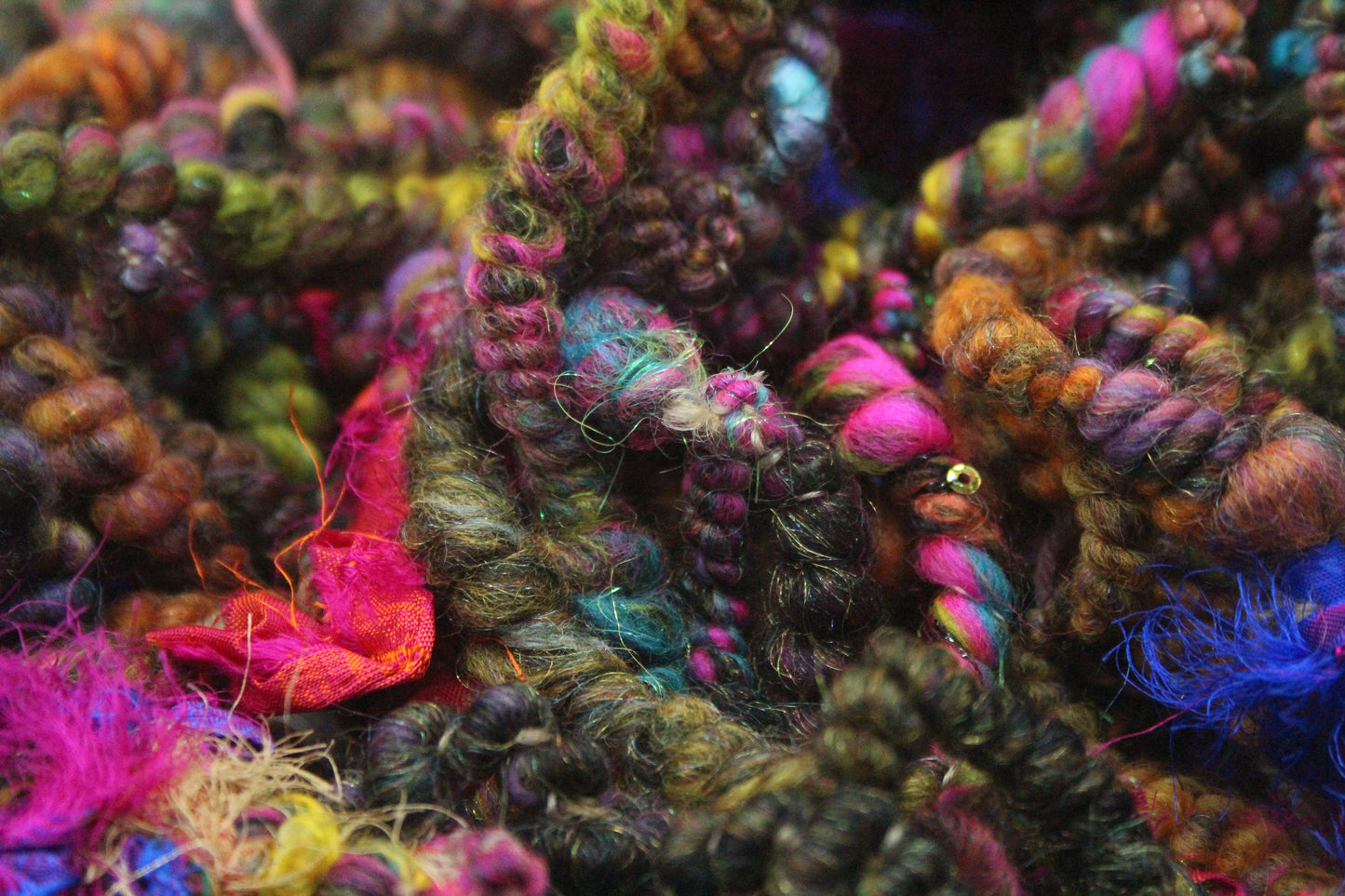 Handspun Yarn - 21 mtrs/24yards 145g/5oz - Yarn for crocheting, knitting, weaving...