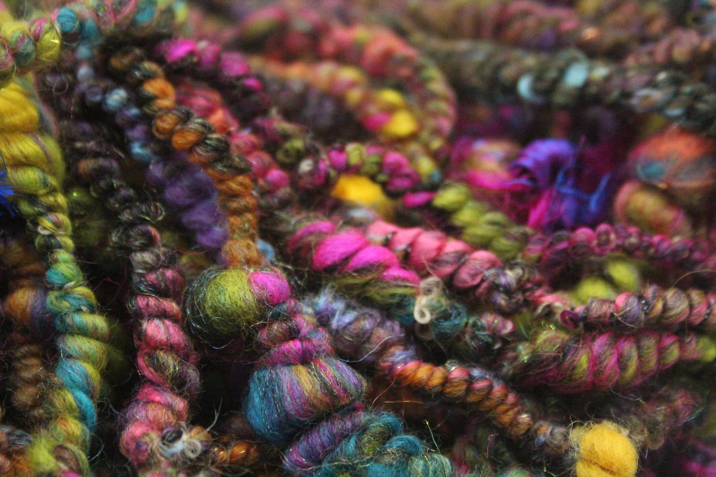 Handspun Yarn - 21 mtrs/24yards 145g/5oz - Yarn for crocheting, knitting, weaving...