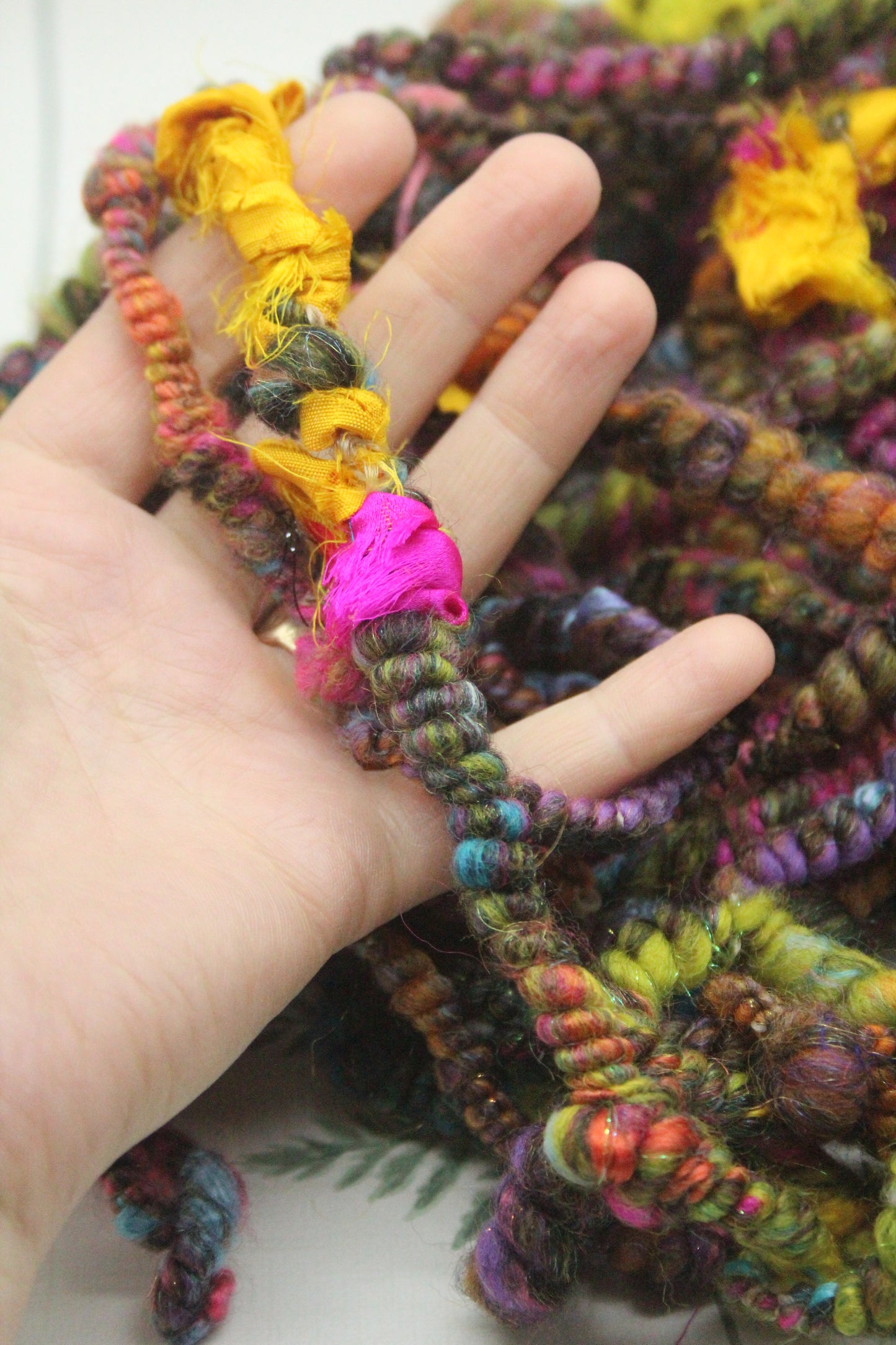 Handspun Yarn - 21 mtrs/24yards 145g/5oz - Yarn for crocheting, knitting, weaving...