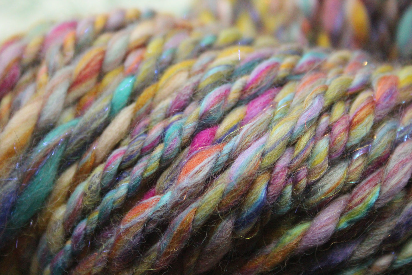 Handspun Yarn - 91 mtrs/100yards 250g/8.8oz - Yarn for crocheting, knitting, weaving...